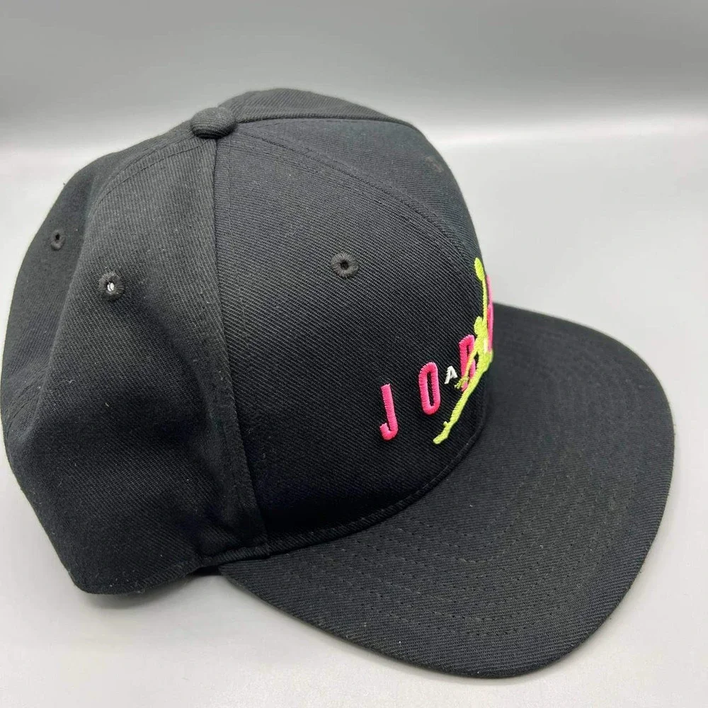Air Jordan Hat Men Black Embroidered‎ Logo Jumpman Snap Back Cap